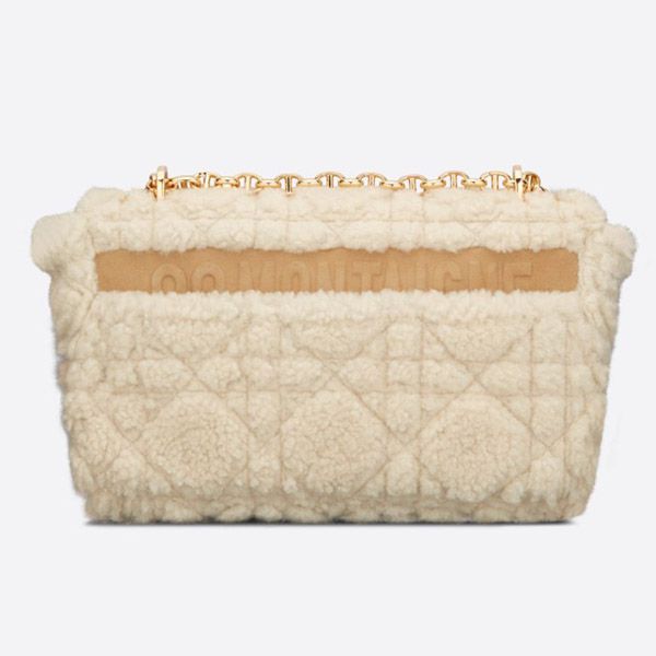 新色*ディオール CARO ミディアムバッグ 偽物★マクロカナージュ シアリング シープスキン M9242UMMG_M925